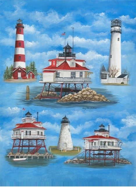 Delmarva Lighthouse House Flag