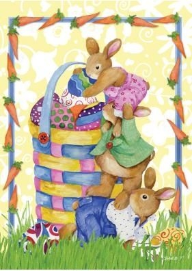 1 left - Bunnystack Garden Flag