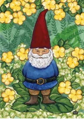 Garden Gnome Garden Flag