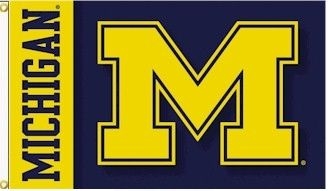 Michigan Wolverines 3x5 Double Sided Flag - 4 left