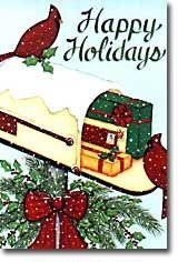 Mailbox Cardinals Garden Flag