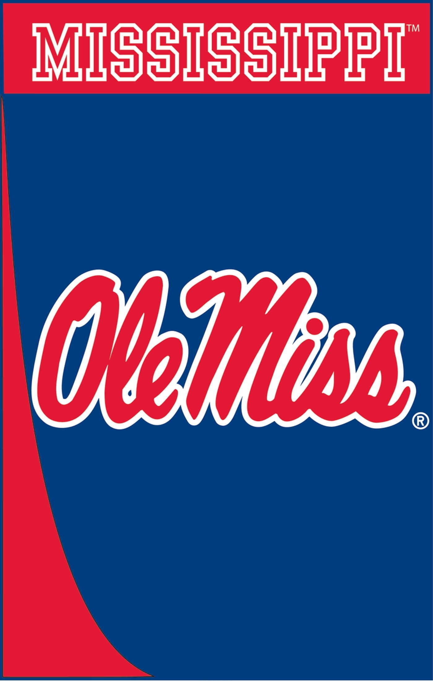 Applique - University of Mississippi House Flag