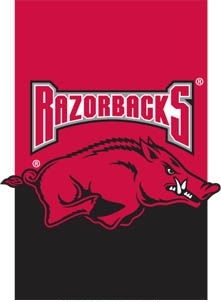 Applique - University of Arkansas Garden Flag