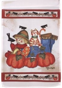 Quilted Scarecrow Garden Flag