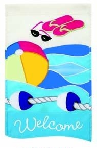 Applique Pool House Flag