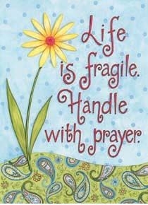 Handle With Prayer Garden Flag