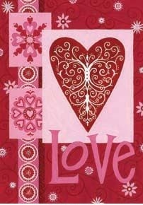 Love Heart House Flag