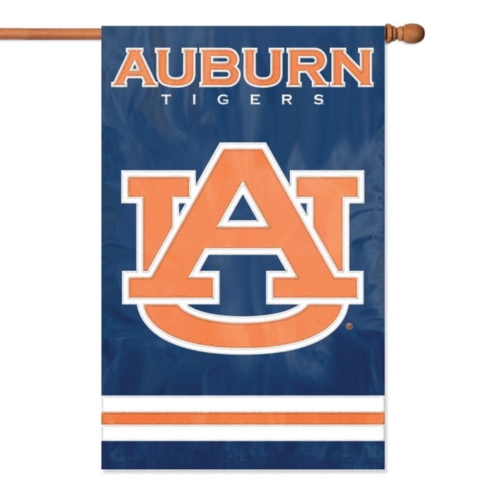 Auburn Tigers Applique Banner Flag 44" x 28"