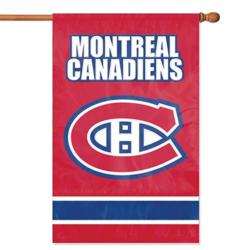 Montreal Canadiens Applique Banner Flag 44" x 28"