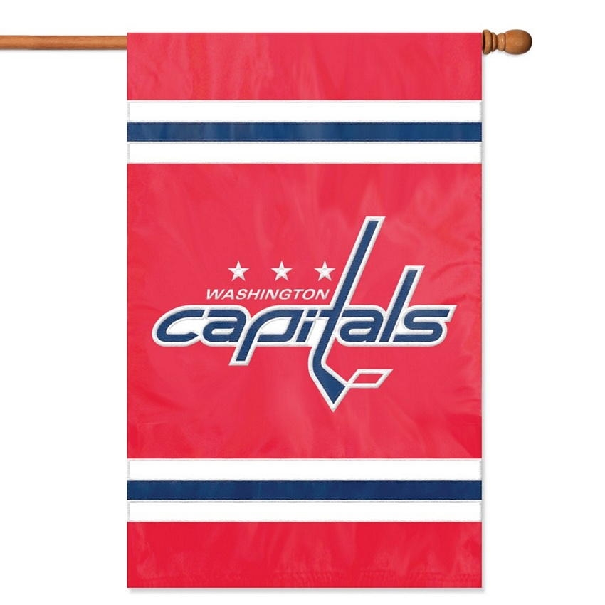 Washington Capitals Applique Banner Flag 44" x 28"