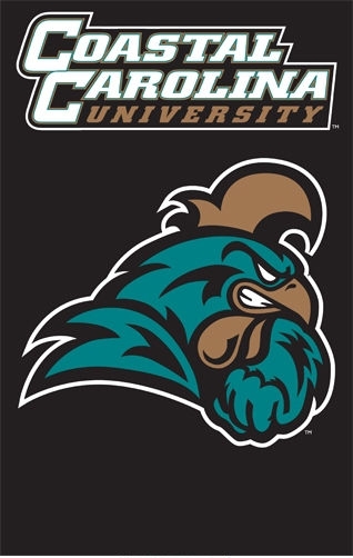 Coastal Carolina Chantacliers Applique Banner Flag 44" x 28"