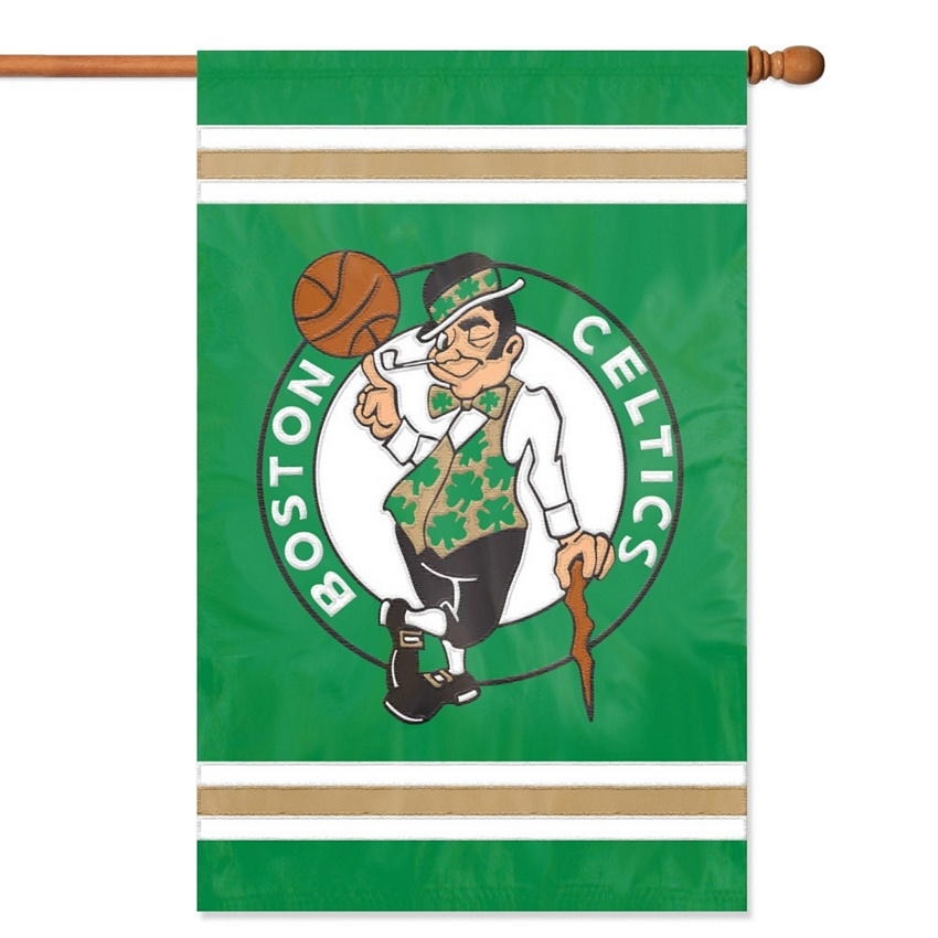 Boston Celtics Applique Banner Flag 44" x 28"