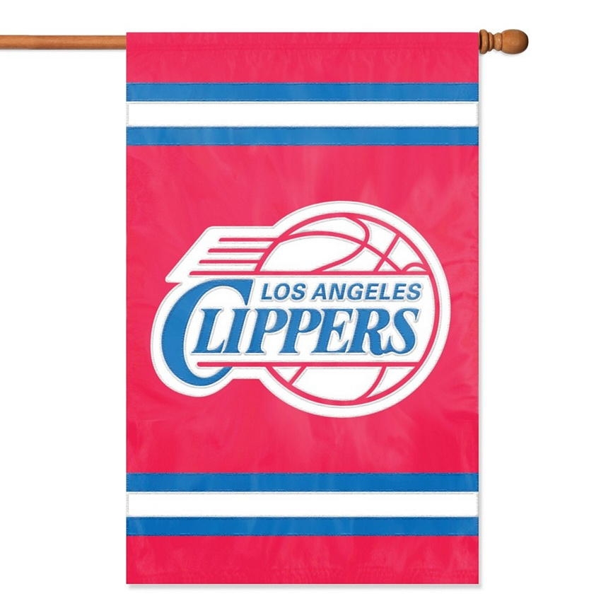LA Clippers Applique Banner Flag 44" x 28"
