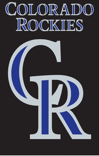 Rockies Applique Banner Flag 44" x 28"