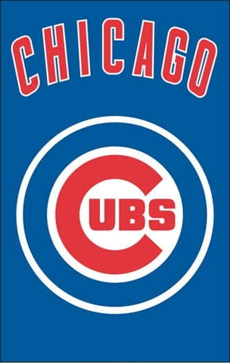 Cubs Applique Banner Flag 44" x 28"