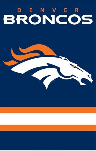 Broncos Applique Banner 44" x 28"