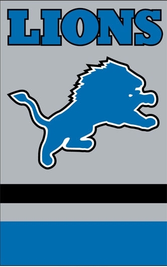 Lions Applique Banner 44" x 28"