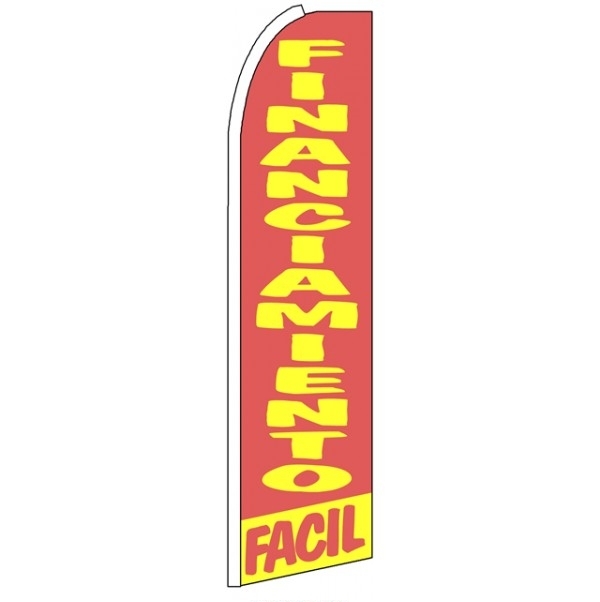 Financiamento Facil Wind Feather Flag 3' x 11.5'