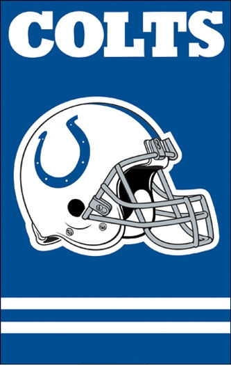 last 2 - Colts Applique Banner 44" x 28"