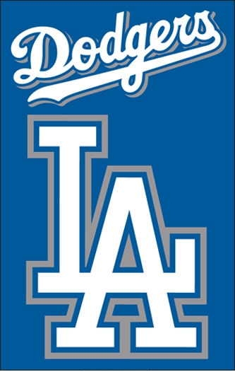 Dodgers Applique Banner Flag 44" x 28"