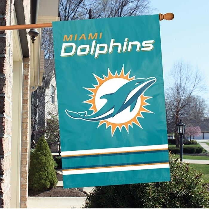 Dolphins Applique Banner 44" x 28"