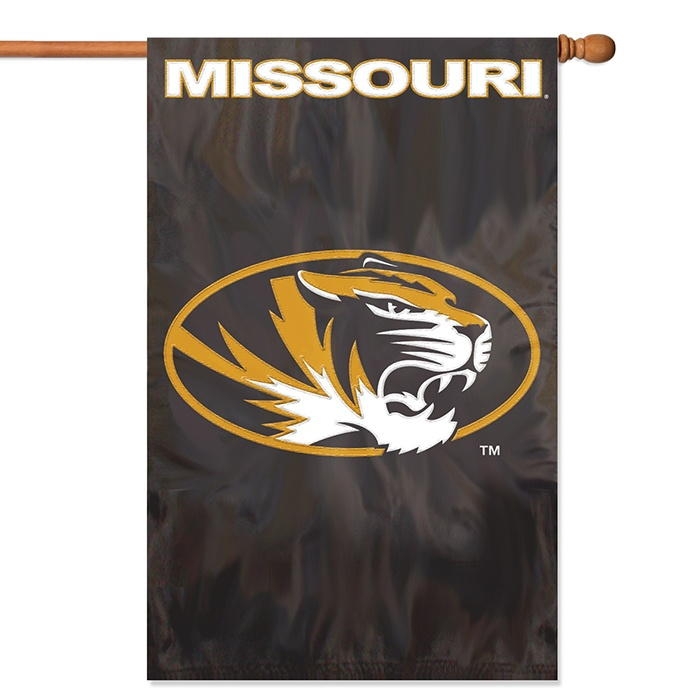 Missouri Tigers Applique Banner Flag 44" x 28"