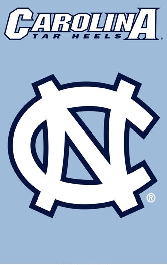 North Carolina Tar Heels Applique Banner Flag 44" x 28"