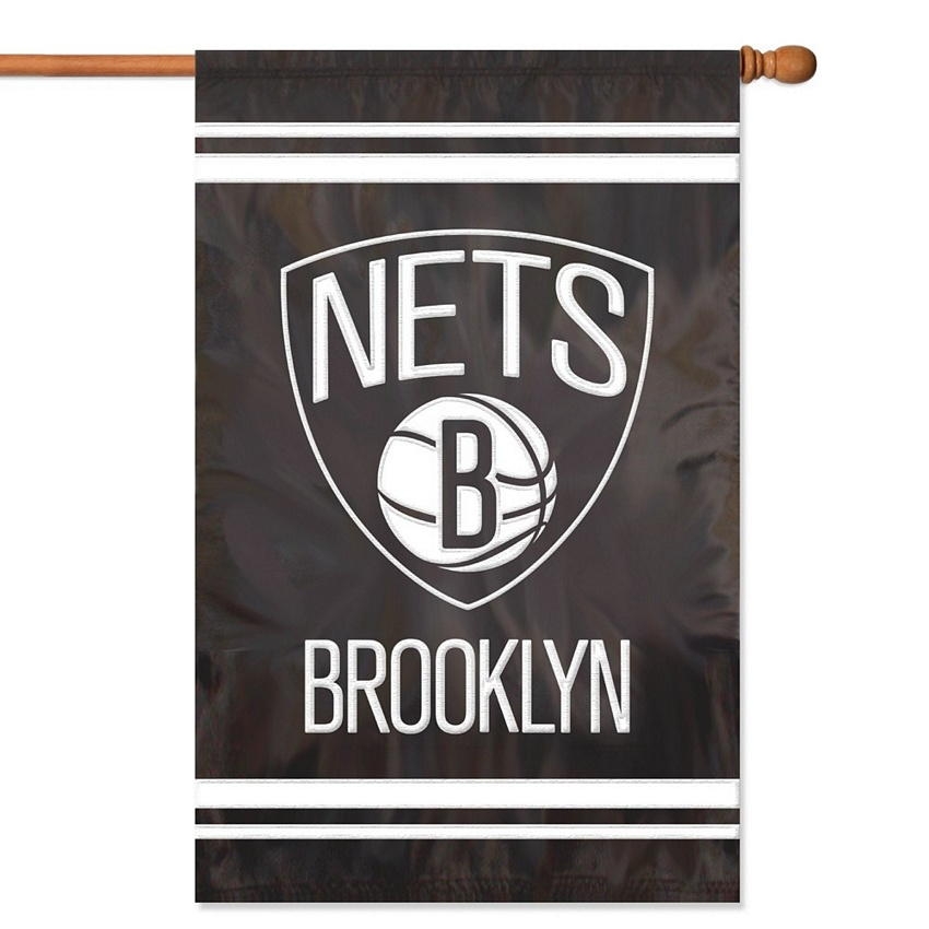 Brooklyn Nets Applique Banner Flag 44" x 28"