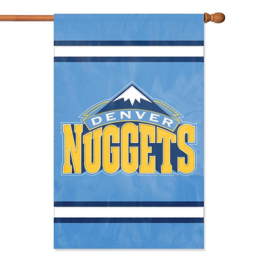 Denver Nuggets Applique Banner Flag 44" x 28"