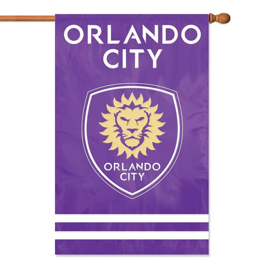 Orlando City SC Applique Banner Flag 44" x 28"