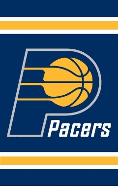 Indiana Pacers Applique Banner Flag 44" x 28"
