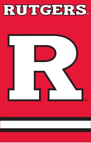 Rutgers Scarlet Knights Applique Banner Flag 44" x 28"
