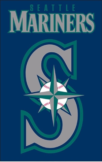 Mariners Applique Banner Flag 44" x 28"