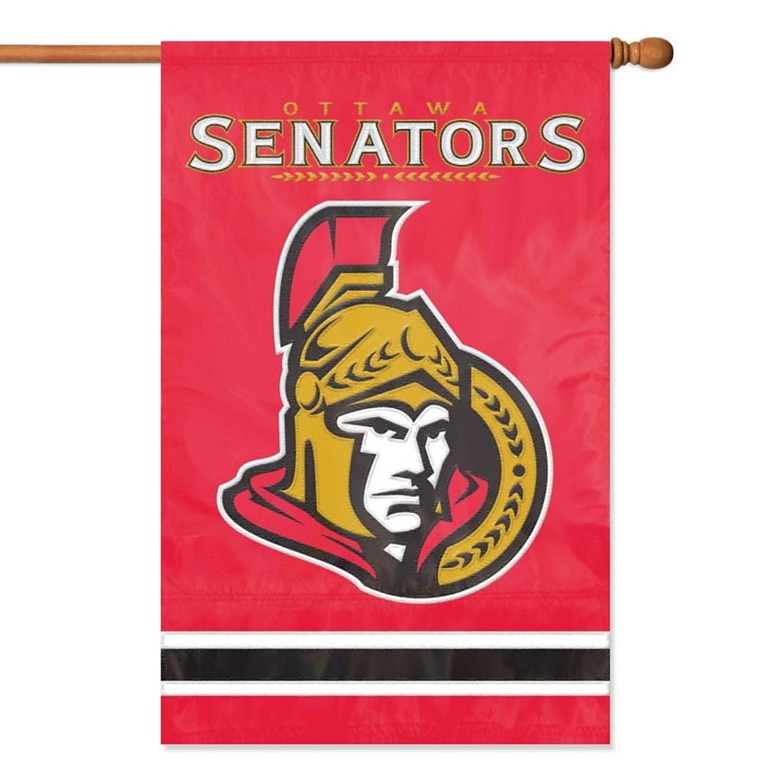 Ottawa Senators Applique Banner Flag 44" x 28"