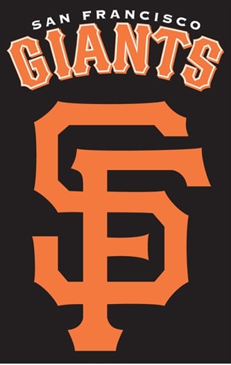Giants Applique Banner Flag 44" x 28"