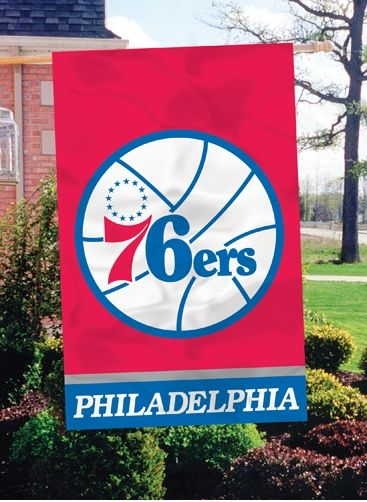 Philadelphia 76ers Applique Banner Flag 44" x 28"