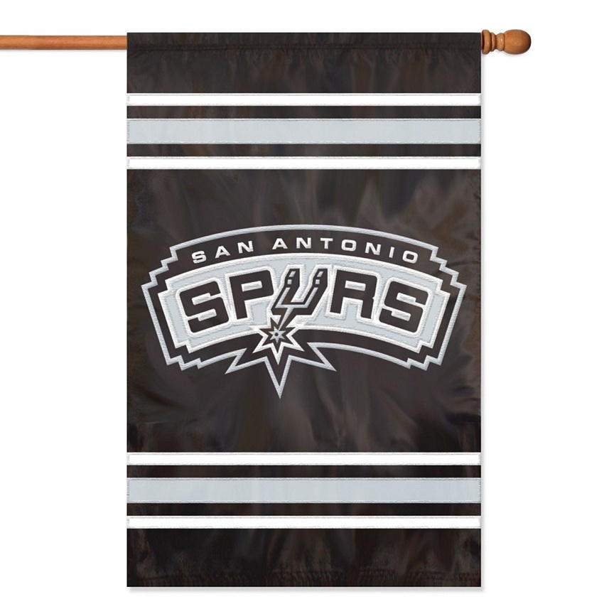 San Antonio Spurs Applique Banner Flag 44" x 28"