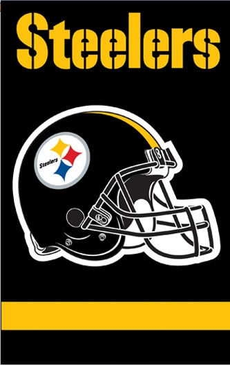 Steelers Applique Banner 44" x 28"