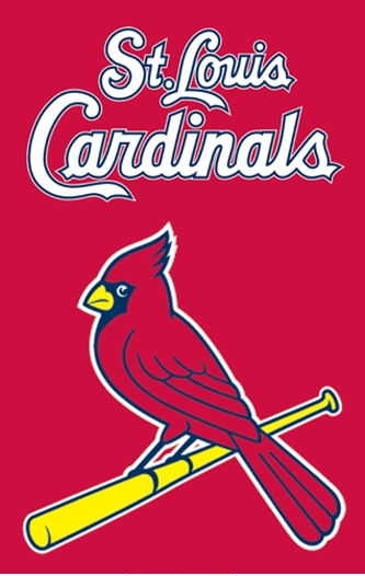 Cardinals Applique Banner Flag 44" x 28"
