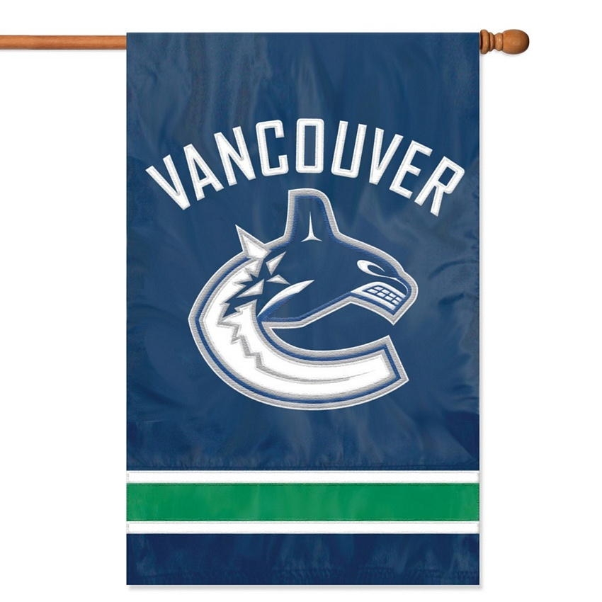 Vancouver Canucks Applique Banner Flag 44" x 28"