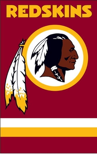 Redskins Applique Banner 44" x 28"