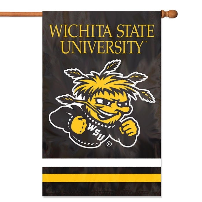 Wichita State Shockers Applique Banner Flag 44" x 28"