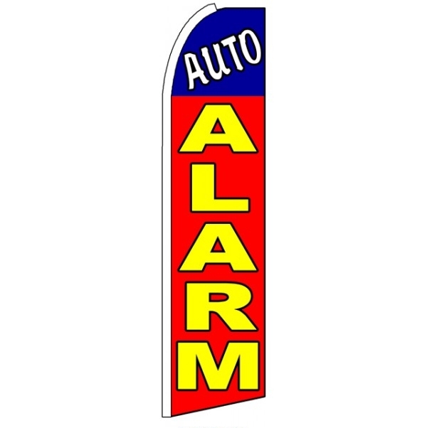 Auto Alarm Feather Flag 2.5' x 11'
