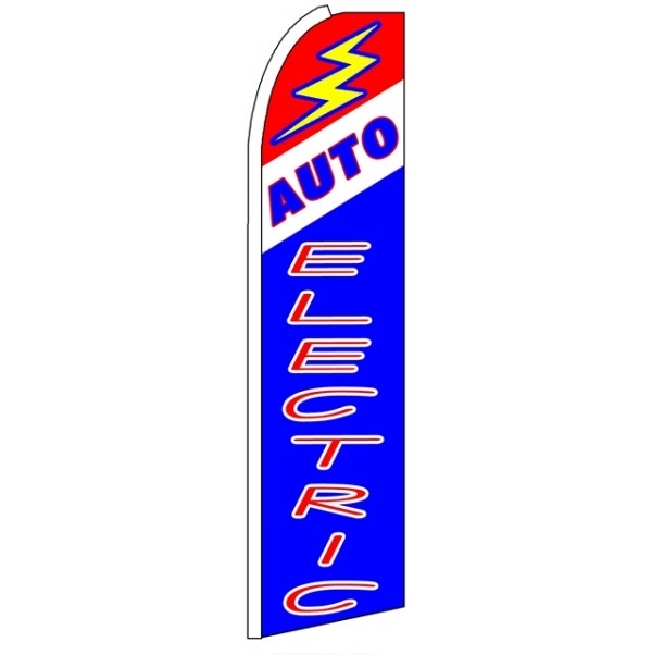 Auto Electric Feather Flag 2.5' x 11'