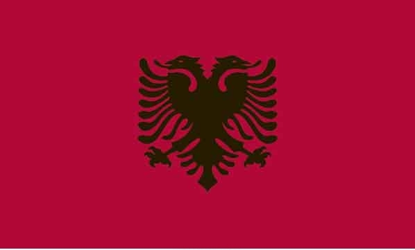 4' x 6' Albania High Wind, US Made Flag
