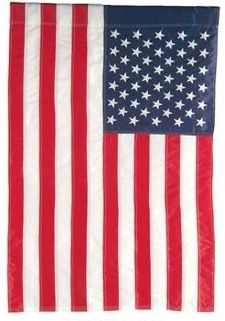 Ultra High Quality Applique American Garden Flag