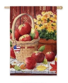 Apples & Mums House Flag