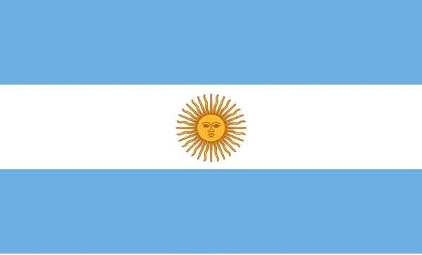 3' x 5' Argentina High Wind, US Made Flag