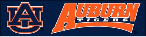 Auburn Tigers Banner 8' x 2'