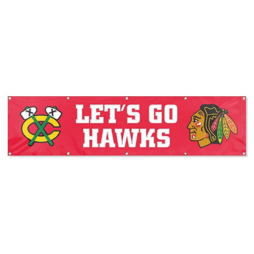 Chicago Blackhawks Giant Banner 8' x 2'